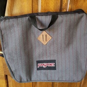 Jansport Messenger laptop bag. Gray/red